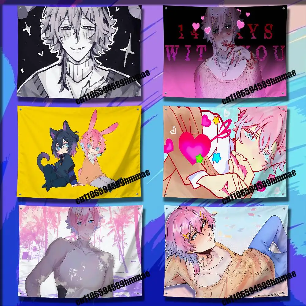 

14 days with you ren Flag For 50*70cm 60*90cm 80*120cm 100*150cm 150*200cm Camp Wall Banner Tapestry Cover