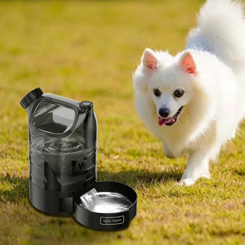 

Ведро для питья для домашних животных на открытом воздухе, материал PETG, экологически чистое пищевое портативное ведро для питья, 3 л, большая емкость