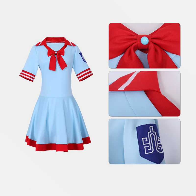 

Аниме Лоли Yeloli платье косплей костюм синяя униформа женская Хэллоуин карнавал косплей Лоли индивидуальная одежда