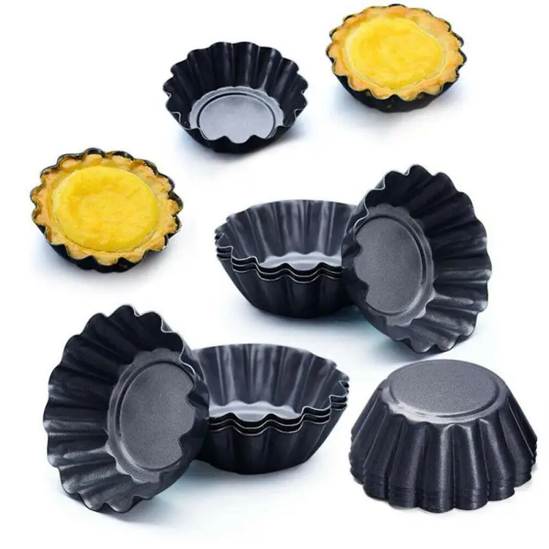 Non-stick Tart Quiche Flan Pan Mold Pie Pizza Cake Cupcake Egg Baking Muffin Cup Bakeware Firm And Durable, The Product Is Fixed