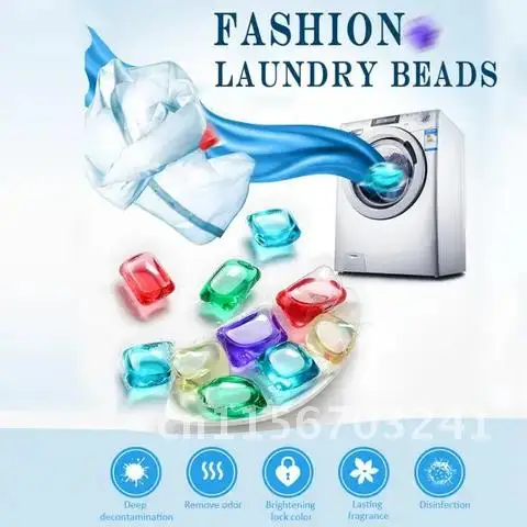 1/3/5Pcs Laundry Ball Cleaner Capsules Laundry Gel Beads Washing Liquid Lasting Fragrance 8 Times Concentrated Laundry Beads