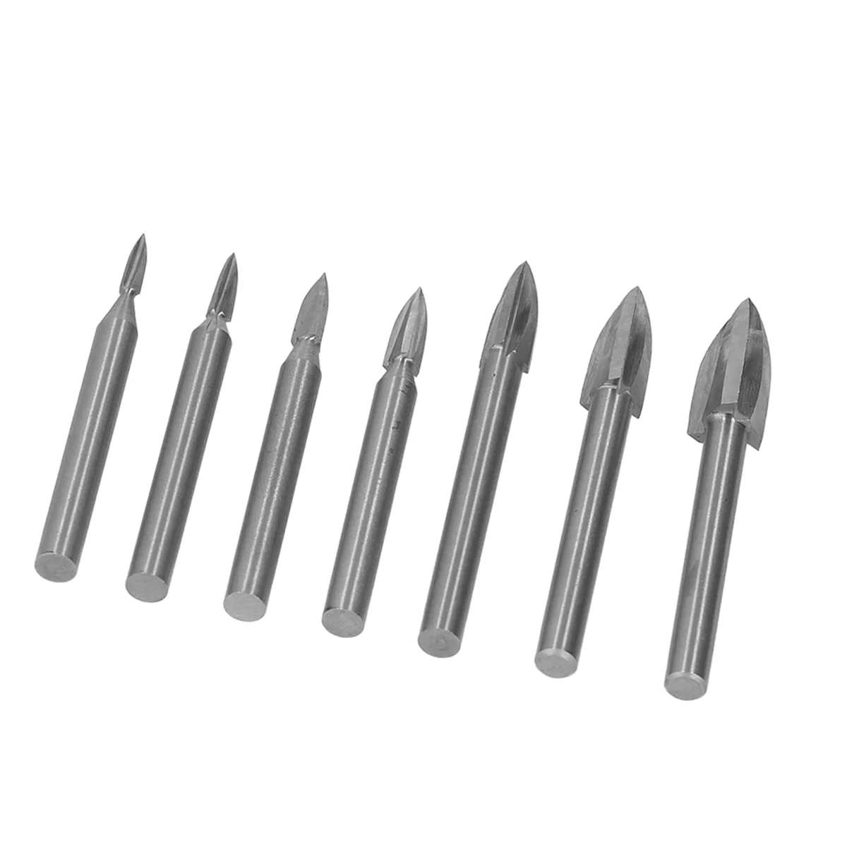 ABNJ 7Pcs 조각 드릴 비트 6mm 생크 목공용 고속 강철 조각 도구