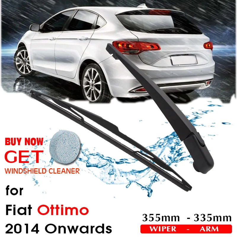 

Car Wiper Blade Rear Back Window Windscreen Windshield Wipers Auto Accessories For FIAT Ottimo Hatchback 2014 Onwards 355mm