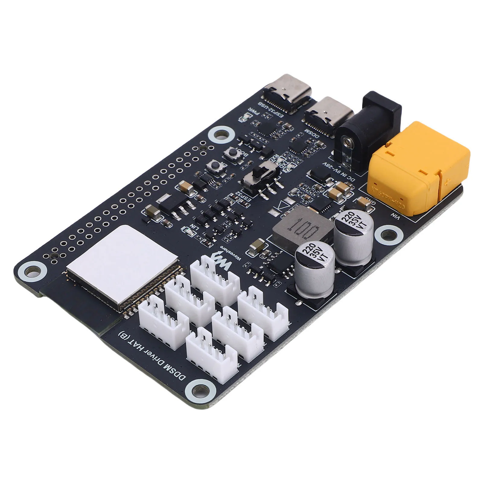 

Direct Drive Servo Motor Driver Board PCB Hub Motor Driver Board Complete Kit Easy To Connect 2.4G WiFi 9V-28V for Experiment