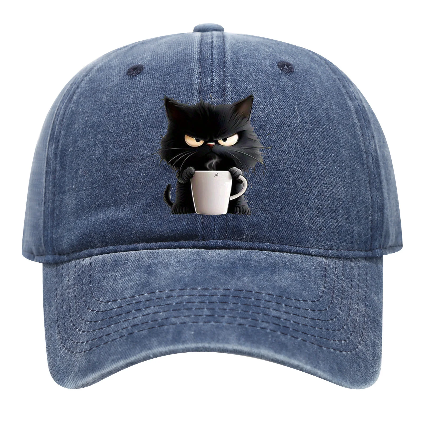 1 PC Cute cat printed baseball cap is a must-have for daily leisure, outdoor travel, and sun shading