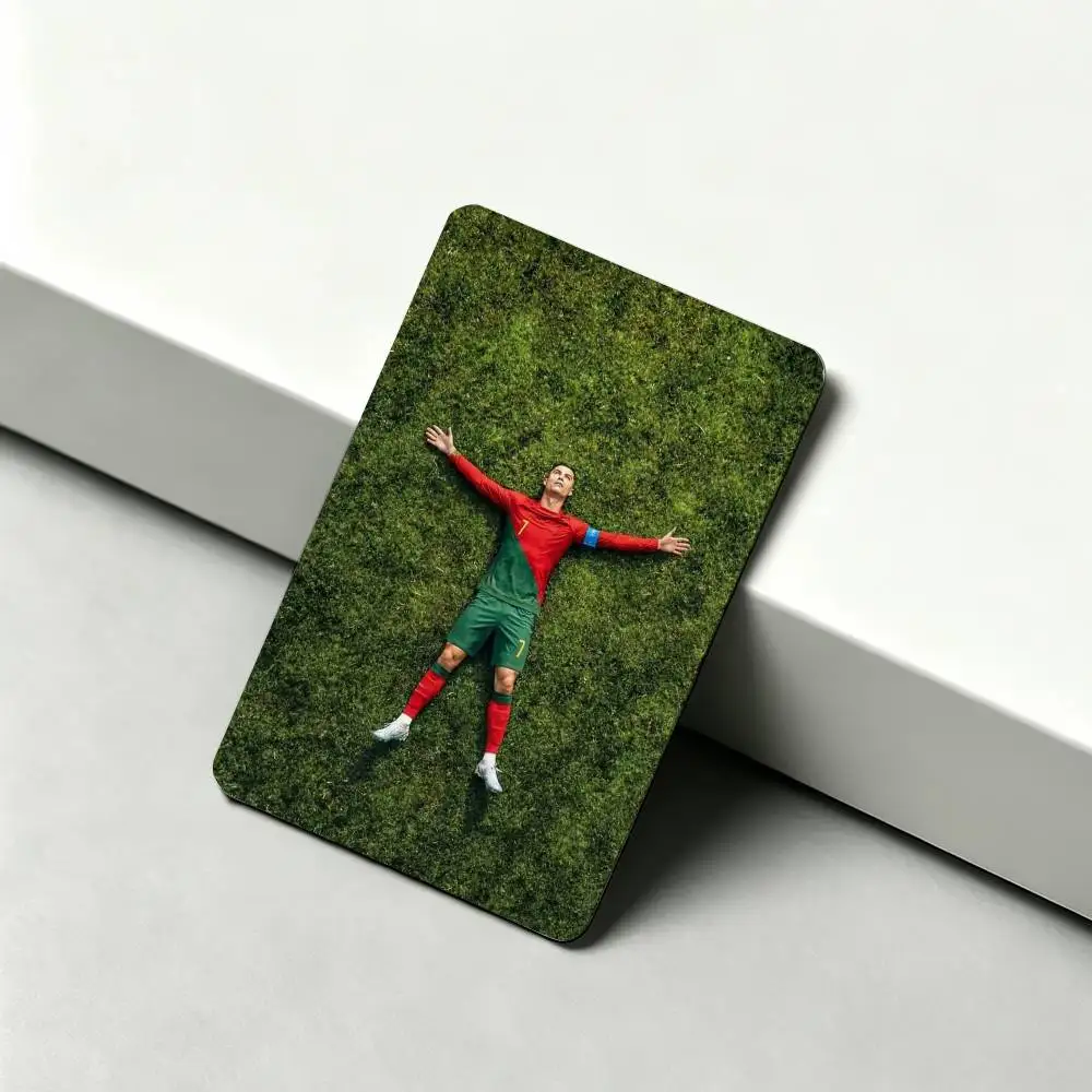 The GOAT Forever CR7 C-Cristiano Ronaldo  1Set 4Pcs Waterproof Card Skin Stickers for Credit Bus IC Cards view 6