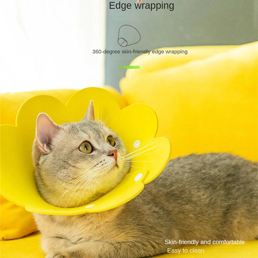 Recovery Collar For Kitten Puppy Wound Healing Protective Cone New Pet Supplies Flower Shaped Anti-bite Cute Creative Cat Goods