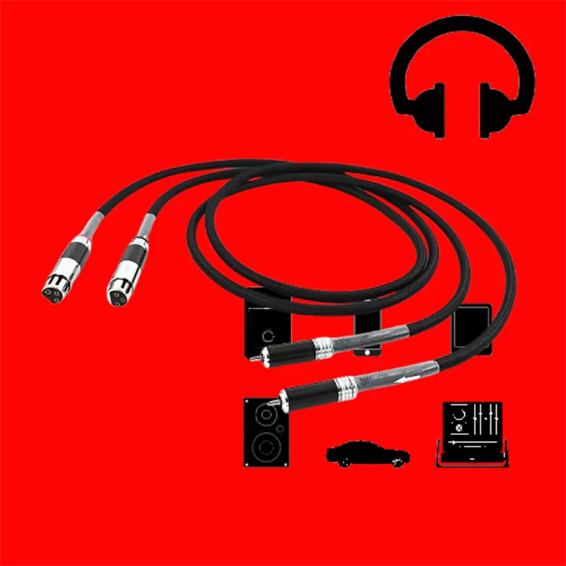 

HiFi FA-220 OCC Copper Cable: Dual RCA/XLR Gold-Terminated w/ EMI Shielding