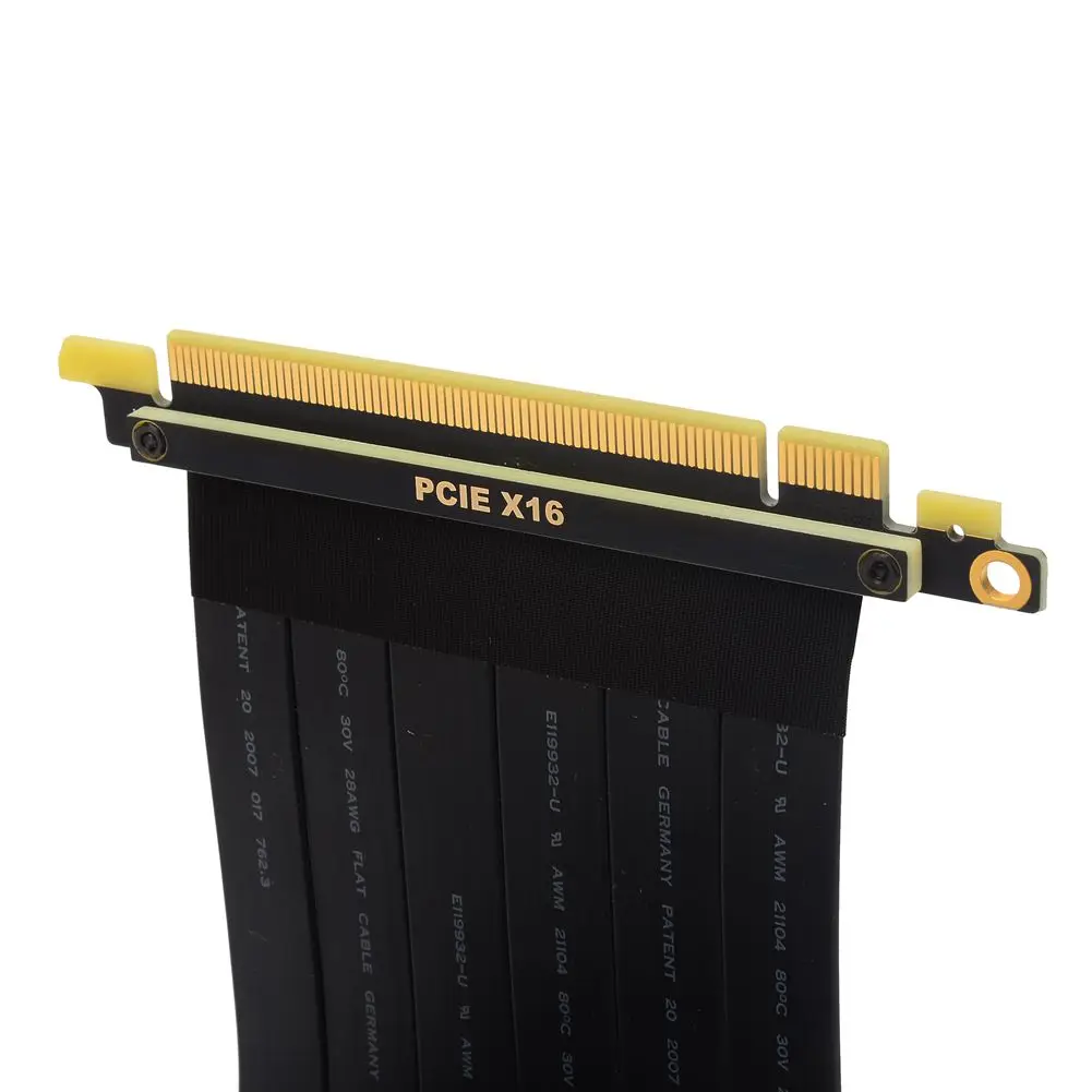 PCI-e 3.0 16x Card Đồ Họa Cao Cấp Cáp Nối Dài PCIE X16 Nữ Ngược 90 Độ Theo Chiều Dọc Ổ Cắm GPU Riser Kết Nối dây Cáp