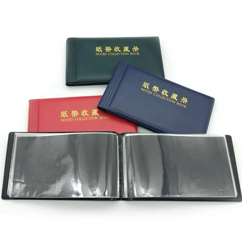 20 Pages Paper Money Collection Album Collection Pockets Money Banknote For Collector Loose Leaf Sheet Protective Bag