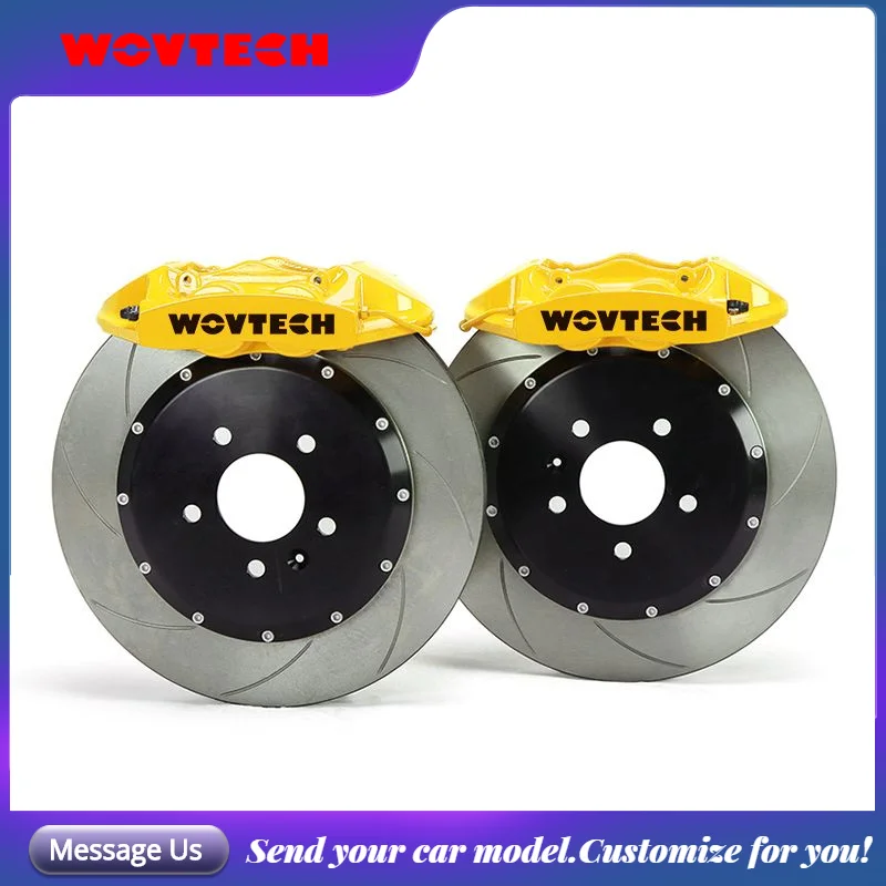 Brake System High Performance GT4 Brake Yellow Caliper with 345*28mm Rotor Disc for Audi A6 2013 18 inch Rear Wheel