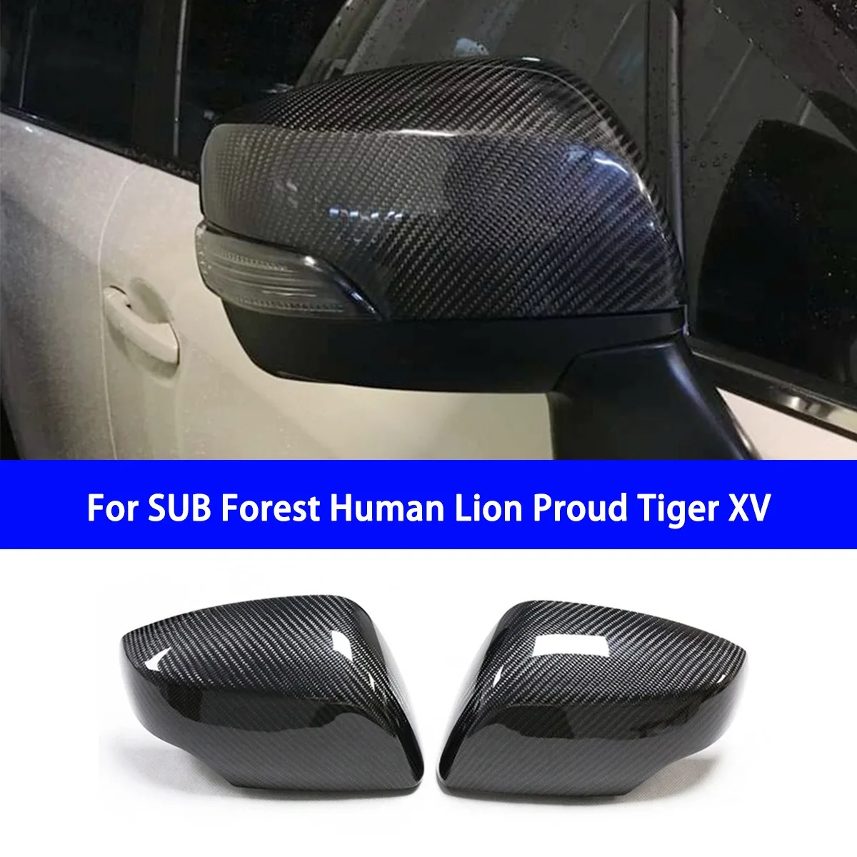 Suitable for SUB Forest Human Lion Proud Tiger XV Carbon Fiber Replacement Rearview Mirror Housing Cover