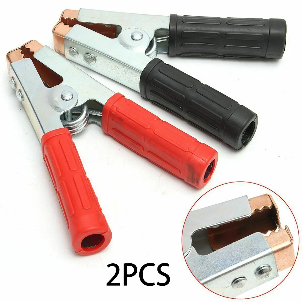 

Alligator Clips Hot Car Battery Clamps Crocodile Clip 600A Red Black Electrical Connection Battery Terminals Power Wire Test