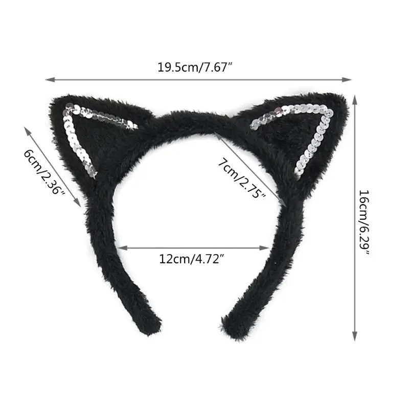 N80C diadema con orejas gato, disfraz gatos, disfraces Cosplay para mujeres, conjunto disfraz gatos, disfraz