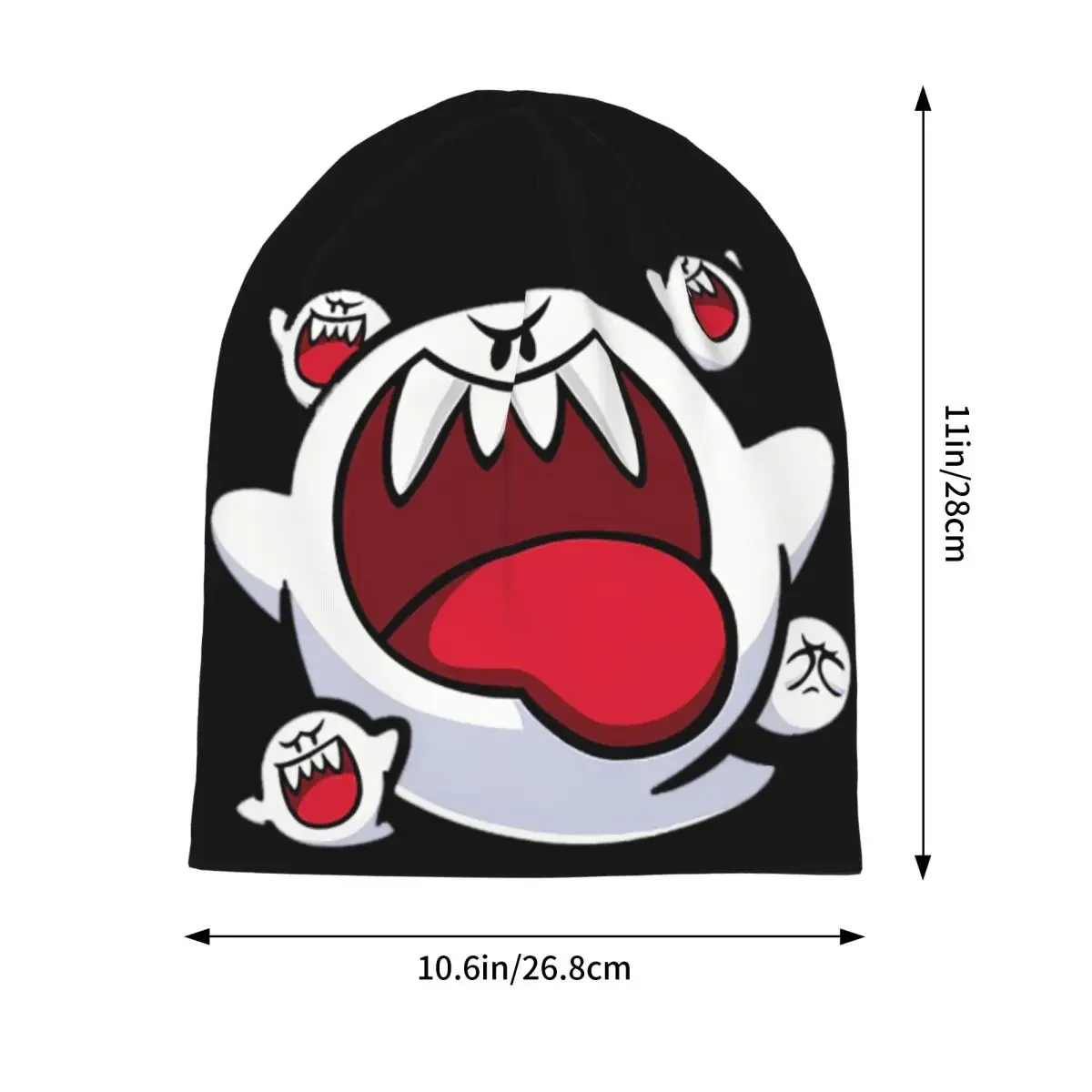 King Boo Warm Knitted Cap Hip Hop Bonnet Hat Autumn and Winter Polyester Material Warm Knit Cap