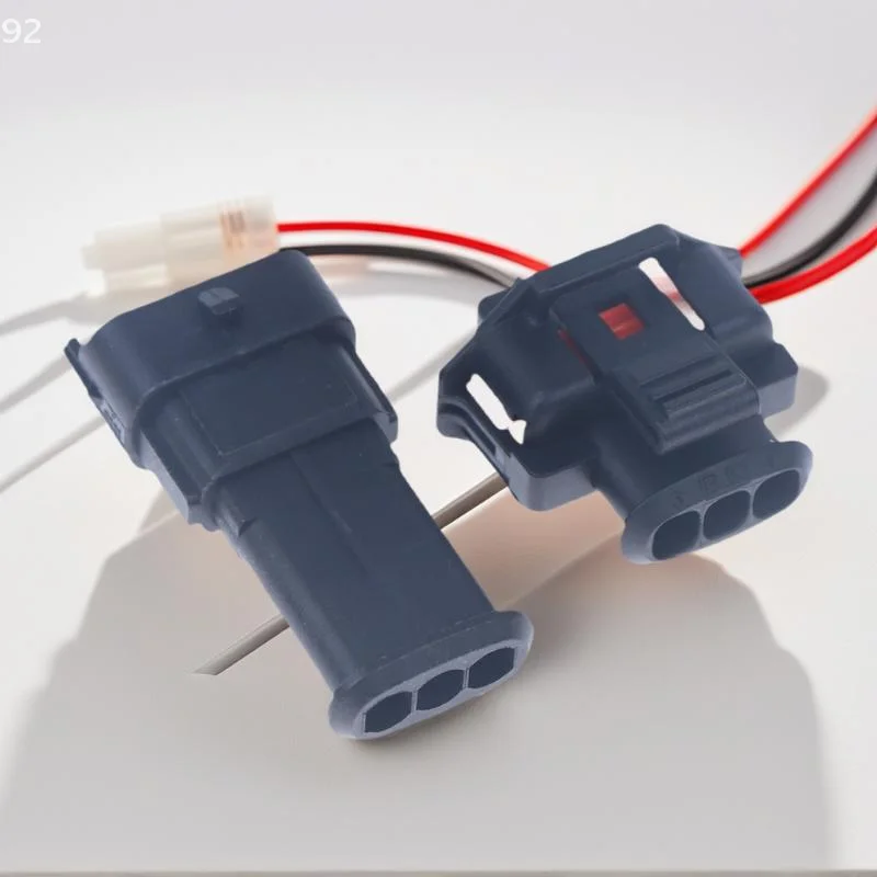 Conector diesel automático de 3 pinos de qualidade para bomba de injeção, plugue do sensor de virabrequim de pressão macho/fêmea para 1928404227 1928403966