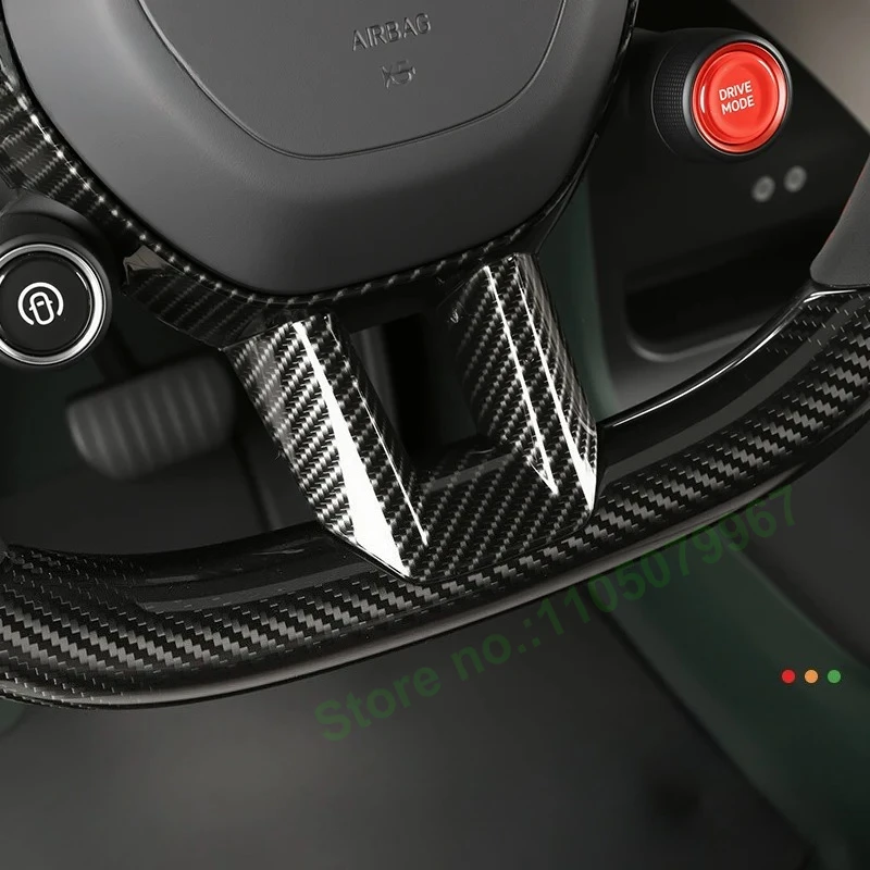 

ABS Carbon Fiber Car Steering Wheel Protective Cover for Xiaomi Yu7 Interior Decor Protective Frame Trim Accessories Stickers
