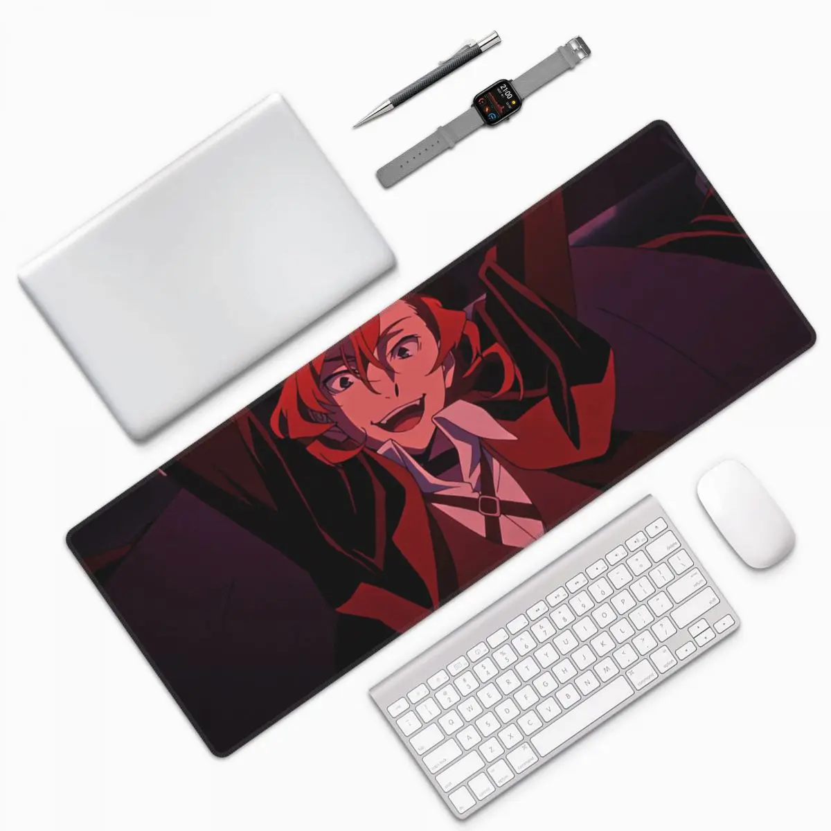 Bungou Stray Dogs Chuuya Nakahara Large Mouse Pad Computer Keyboard Mouse Mat Gaming PC Laptop Desk Mat Table Mats