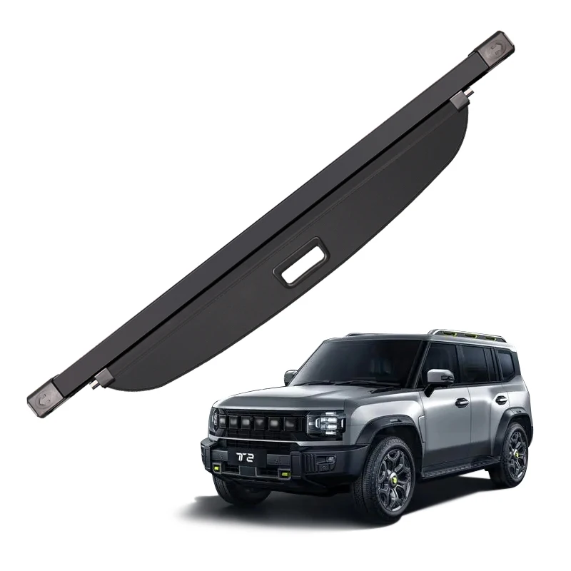 For Jetour T2  Cargo Cover Trunk Retractable Waterproof Shield Privacy Cargo Cover Auto accessories