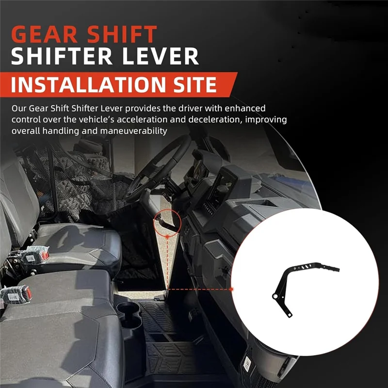 

For Polaris Ranger 1000 2018-2021 Pro XD 2019-2020 Aluminum Gear Shift Lever Gear Shifter Part Numbers 5634266-458 5633821-458