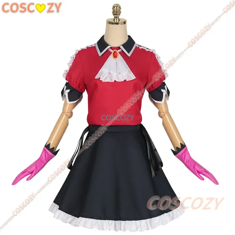 Adult Anime Oshi No Ko Arima Kana Cosplay Costume Wig Stage Clothing Red Princess Skirt Lolita Kawaii Birthday Party Xmas Suit