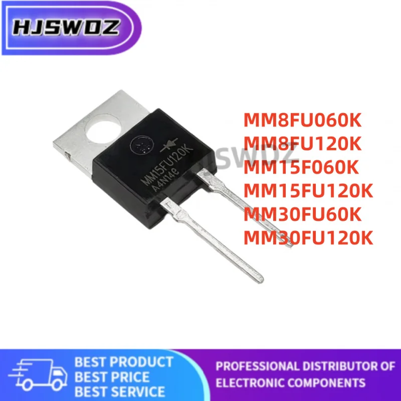 10Pcs MM8FU060K MM8FU120K MM15F060K MM30FU60K MM30FU120K MM15FU120K Fast recovery diode TO-220