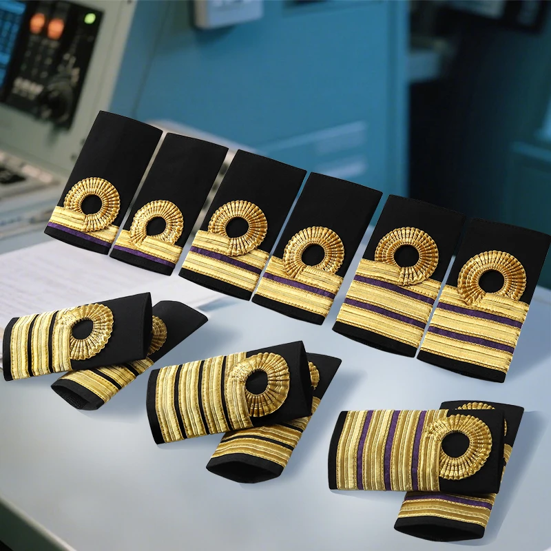 الزي العسكري البريطاني كتاف الذهب الكتفيات السبائك جديلة البحرية الكابتن رئيس مهندس ضابط زي هدية شارات الكتف