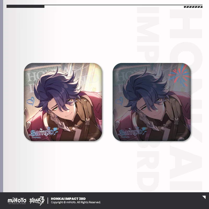 공식 MiHoYo 게임 Honkai Impact 3rd Sparkle Vita Sampo Tinplate 배지 아크릴 스탠드 코스프레 팬 컬렉션 선물