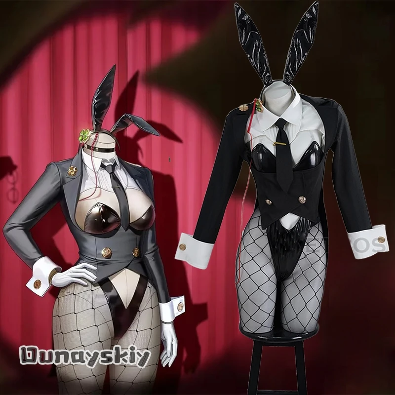 

Ade: Agent Bunny NIKKE Косплей Костюм Богини Победы NIKKE {Amanda Cos} Наряд с кроликом для женщин и девочек Маскировка на Хэллоуин