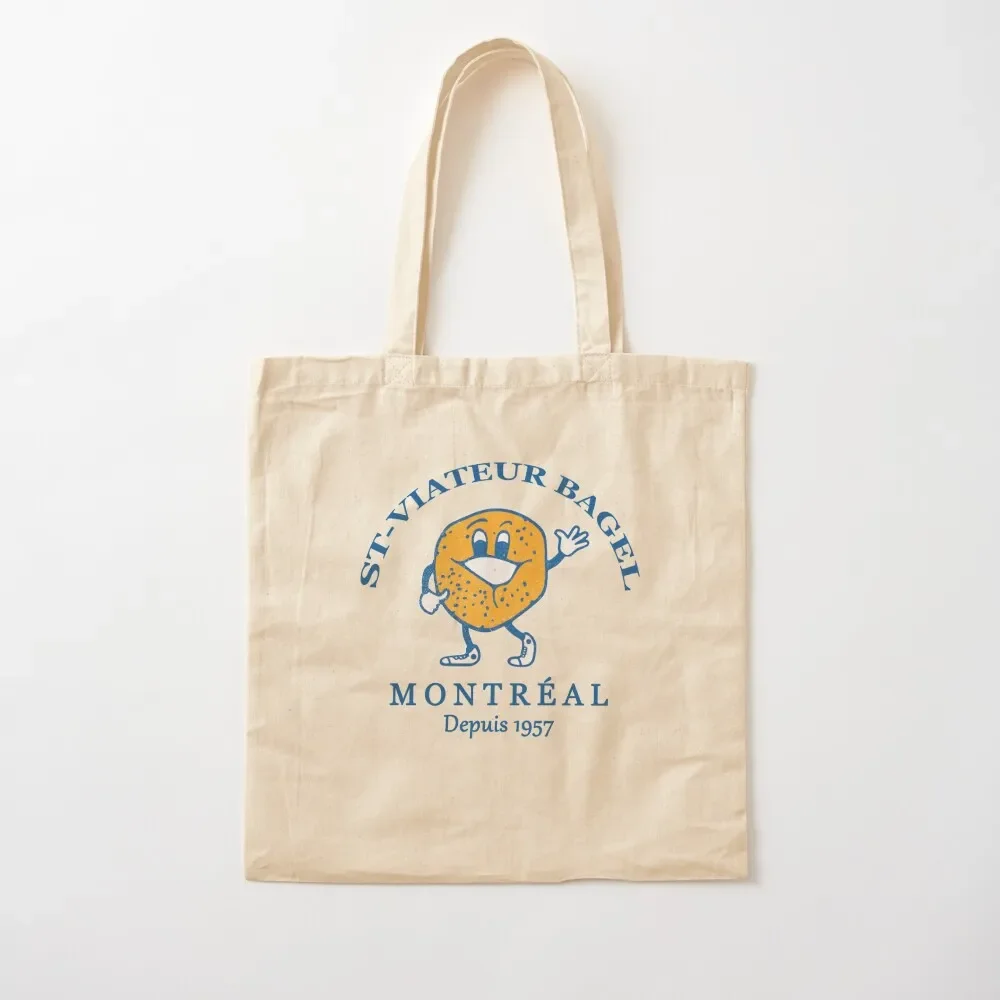 

Bagels Are booming ST Viateur Bagel Montreal Depuis 1957 Tote Bag hand bags custom canvas bag Big bag shopper women