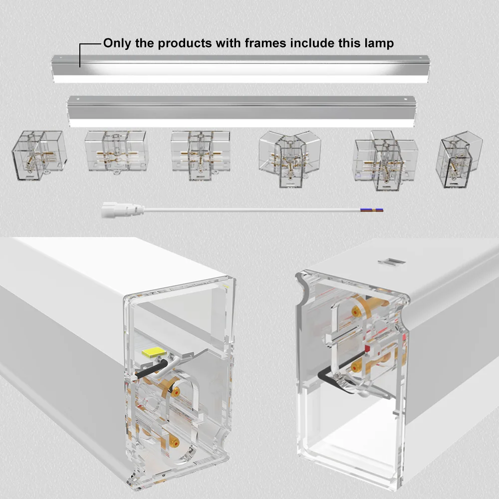 Imagem -03 - Hexagonal Honeycomb Teto Lâmpada Decorativa Led Tube Light Garagem Interior Moderna Hexagonal Montado Iluminação t5 Zk50