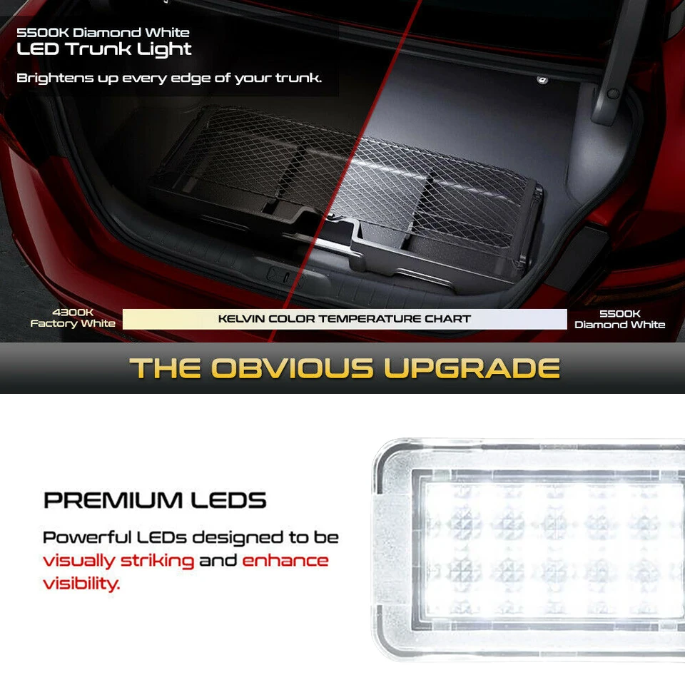 LED Luggage Compartment Light Trunk Cargo Lamps For Toyota RAV4