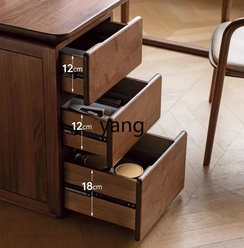 LTT all solid wood desk new Chinese simple home drawer desk writing desk