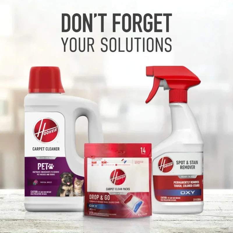 QWHoovvers,Black Power Scrub Elite Pet Upright Carpet Cleaner Shampooer,Lightweight Machine,With Storage Mat,FH50250B