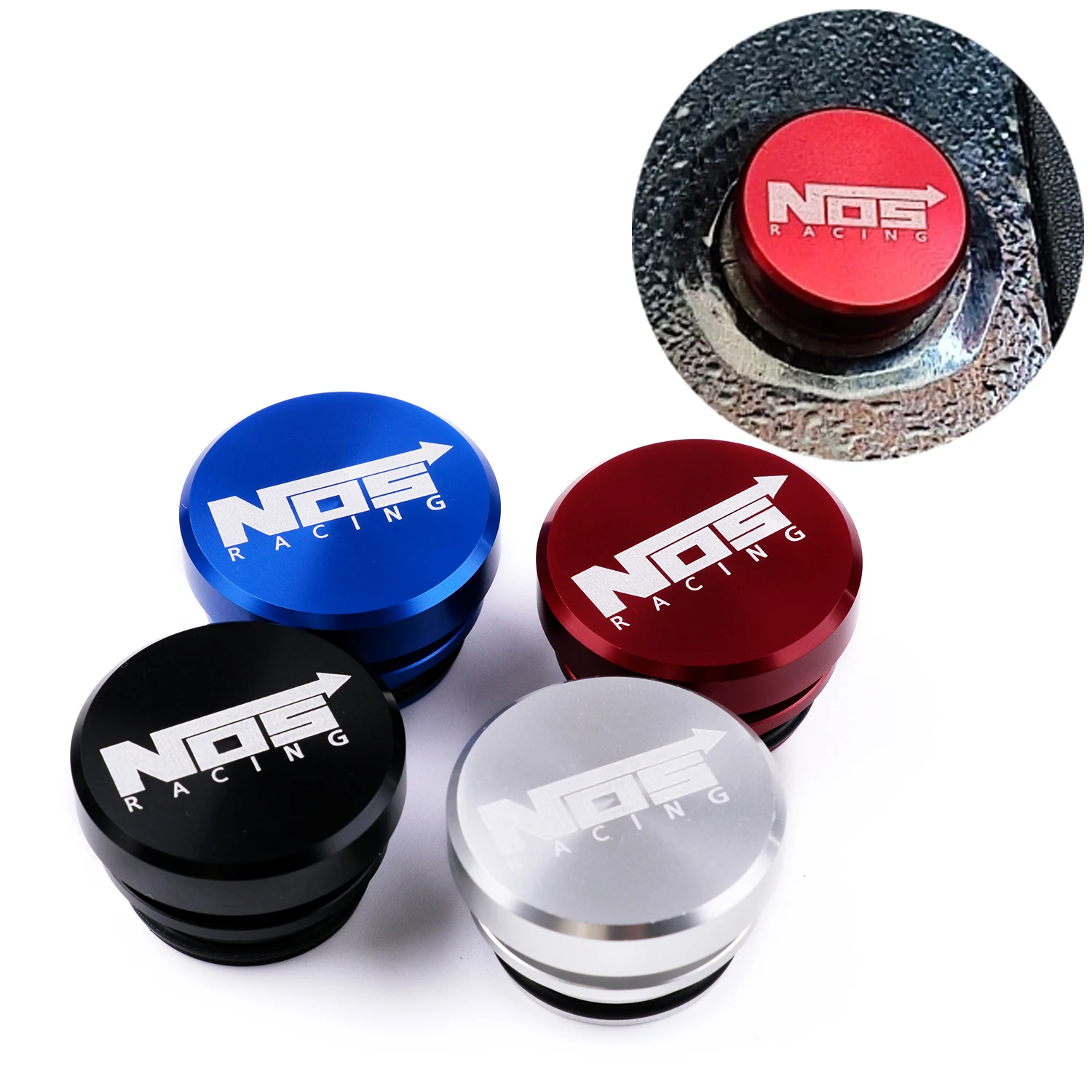 JDM NOSracing Car Cigarette Lighter Dustproof Plug Cover Accessories No Smoking Fire Missile Button Cap