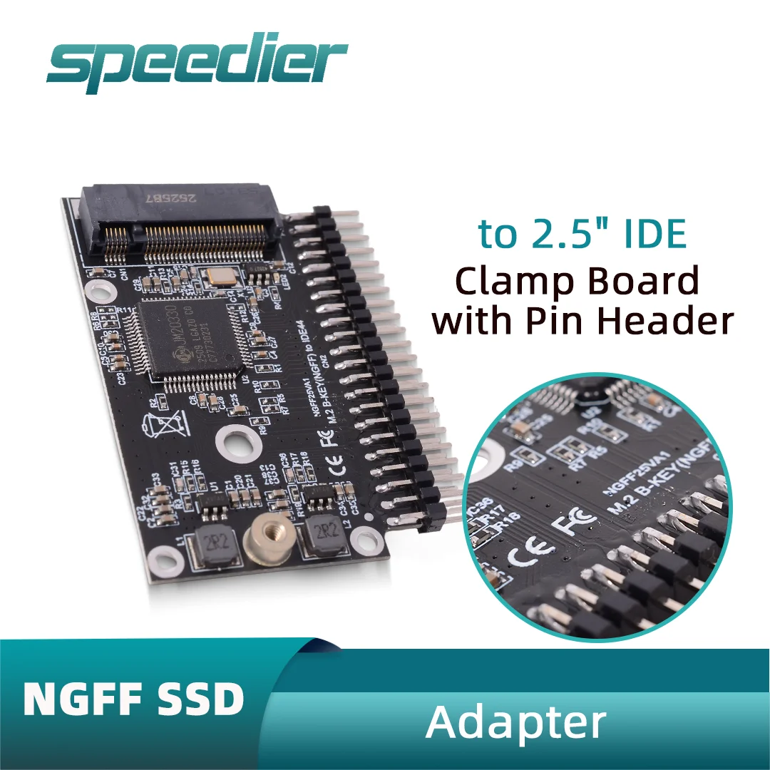

NGFF Solid State Drive To IDE Adapter Card 2.5-inch Clamp Pin Arrangement