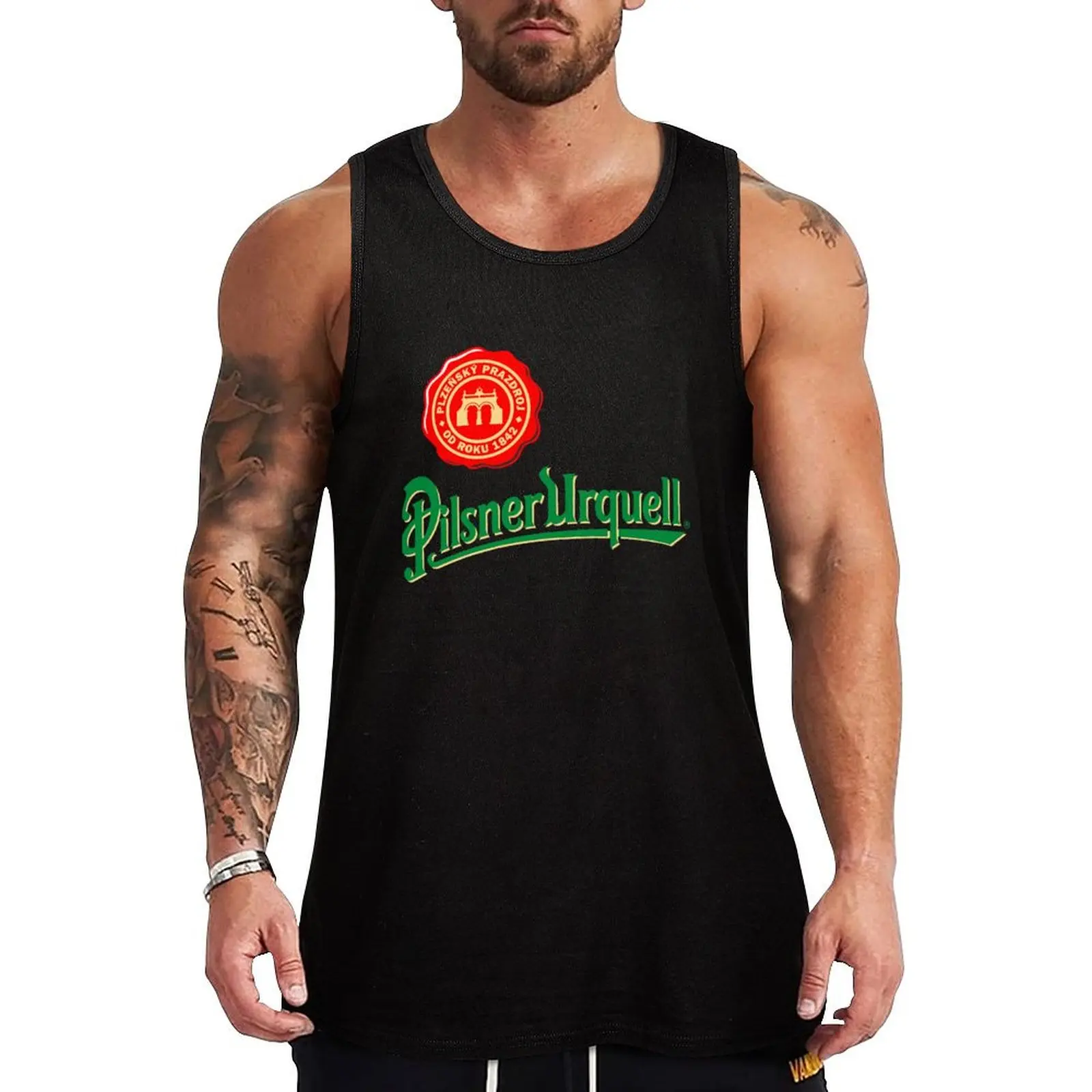 pilsner urquell beer lager asahi breweries beer food brewery logo Tank Top best selling products Sleeveless top