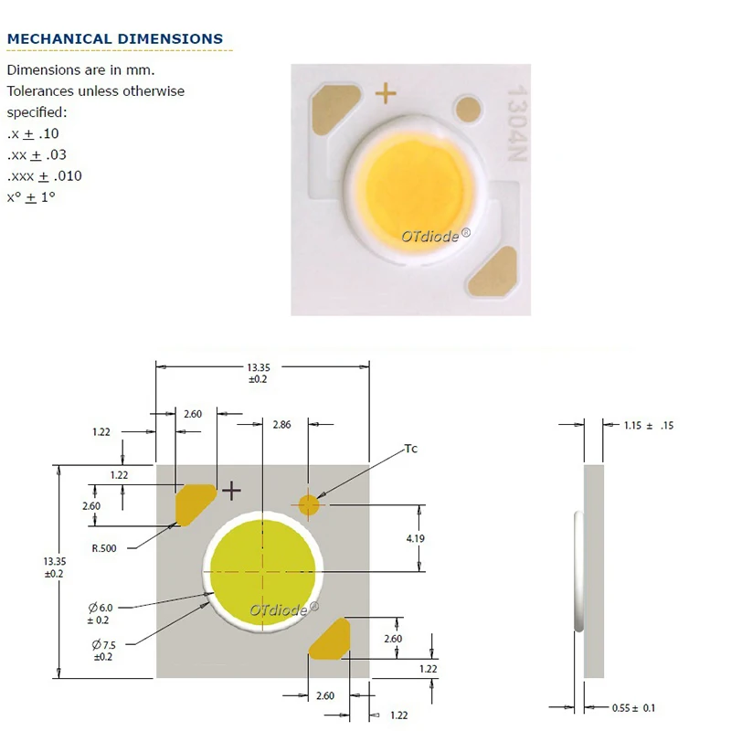 10pcs 10W LED CXA1304 Originall Ceramic Lamp Chip CXA1304N 36V CXA1304C 9V 36V 3.7-10.9W COB Chip Warm White 3000K 4000K 5000K