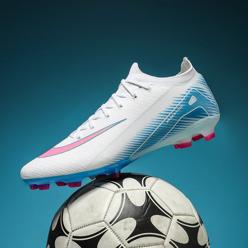 

FG/TF Men Soccer Shoes Society Sports Ankle Outdoor Studded Football Boots Professional Original Turf Women Sneakers Comfortable