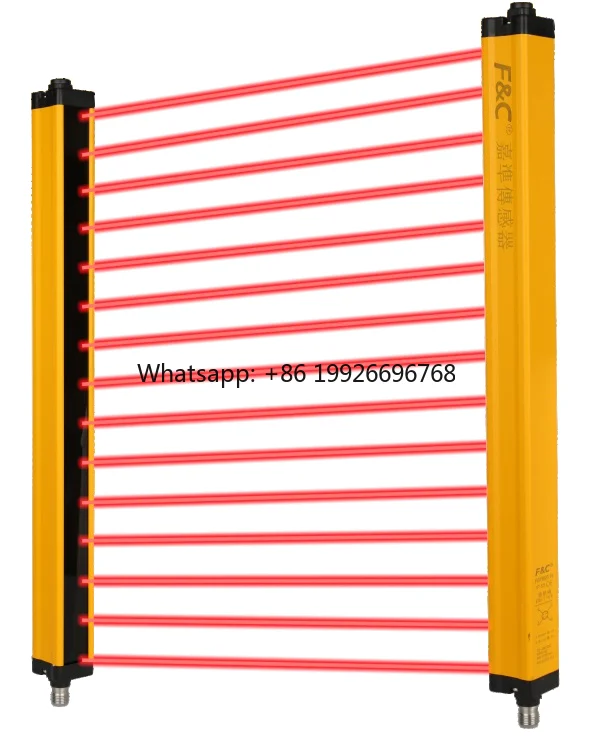 

FGYM20-12P NPN Safety Light Curtain, Light Curtain Safety Guard, Machine protection or Conveyor Belt Object Detection