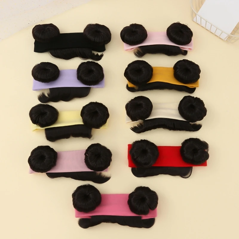 Headbands Fake Bangs for Kids Fringe Hair Extension Headpiece QX2D