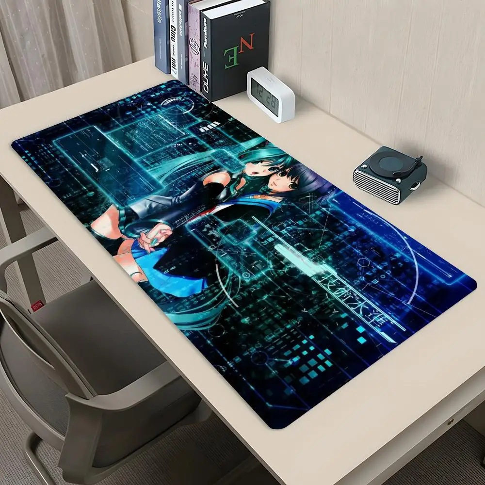 Anime Girl H-Hatsune Miku Mouse Pad Gaming Abstract XL size Large 800x400mm MouseMat Gamer XXL Mause Carpet PC Desk