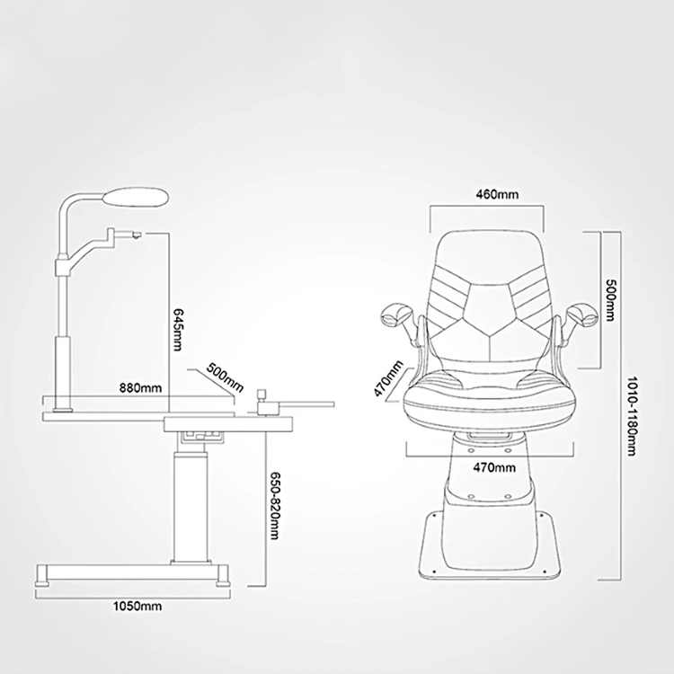 검안기기 복합 테이블 굴절 검사기 안과용 스탠드 의자 포함 안과용 의자 유닛