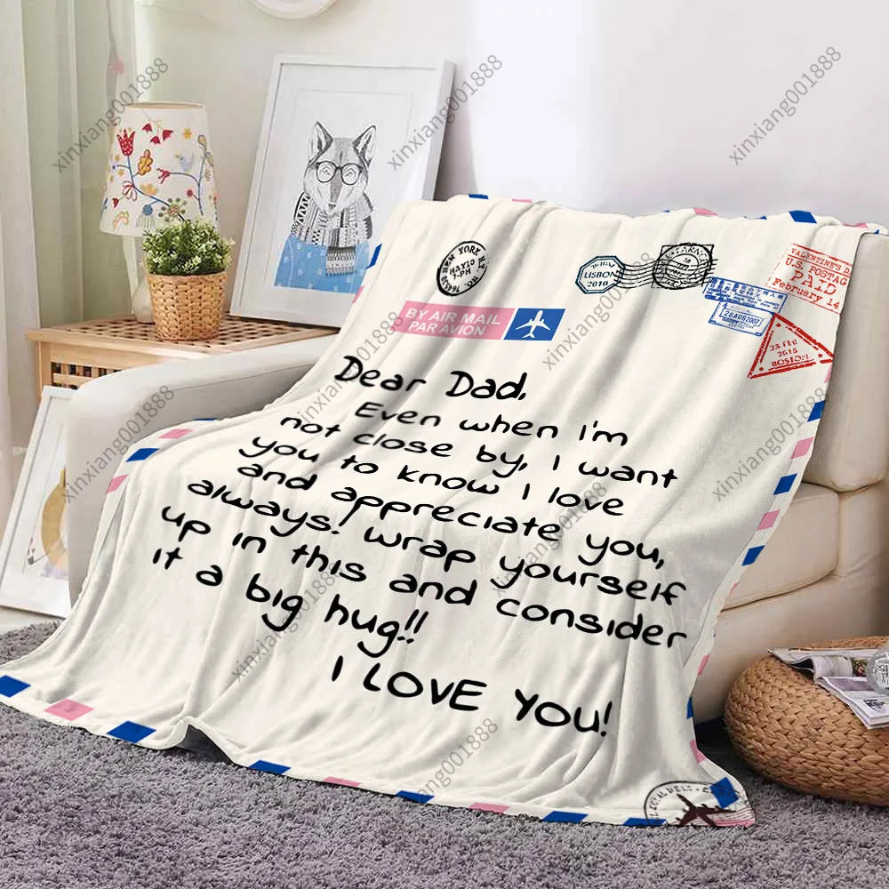 Envelope Blanket Flannel 3D Digital Printed Thickened Midday Rest Warm Blanket