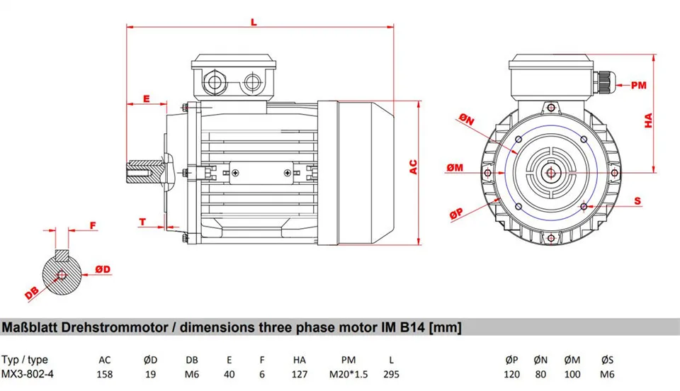 Motor MX3-802-4 motor three-phase asynchronous motor