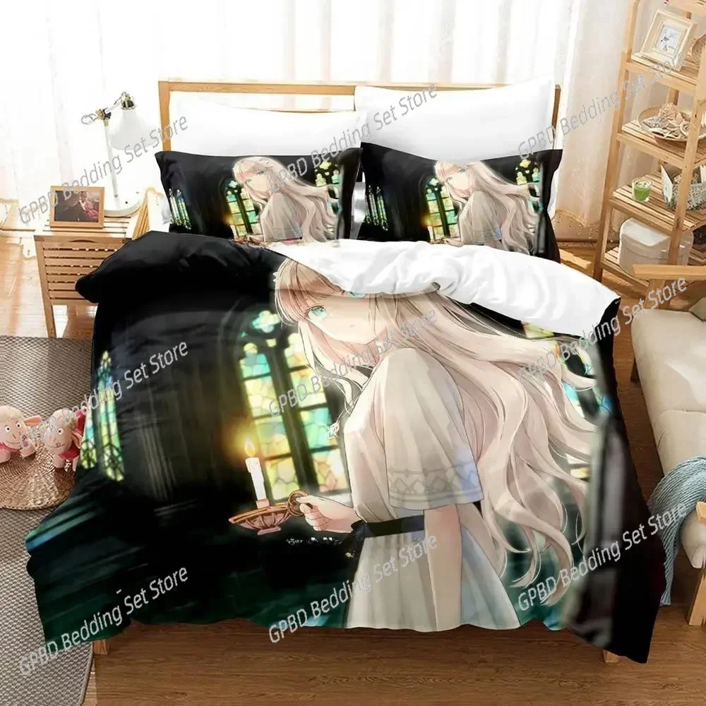3D Print Game ENDER LILIES Quietus of the Knights Comfortable Duvet Cover Pillowcase Bedding Set Children Bedroom Decoration
