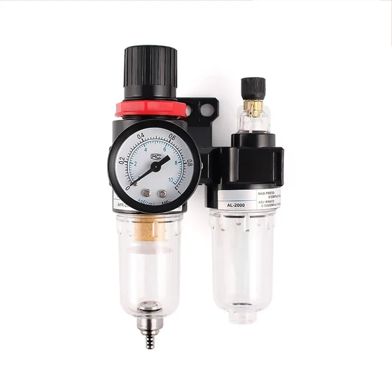 

AFC2000 EU Oil Water Separator Regulator Trap Filter Airbrush Air Compressor Pressure Reducing 1/4