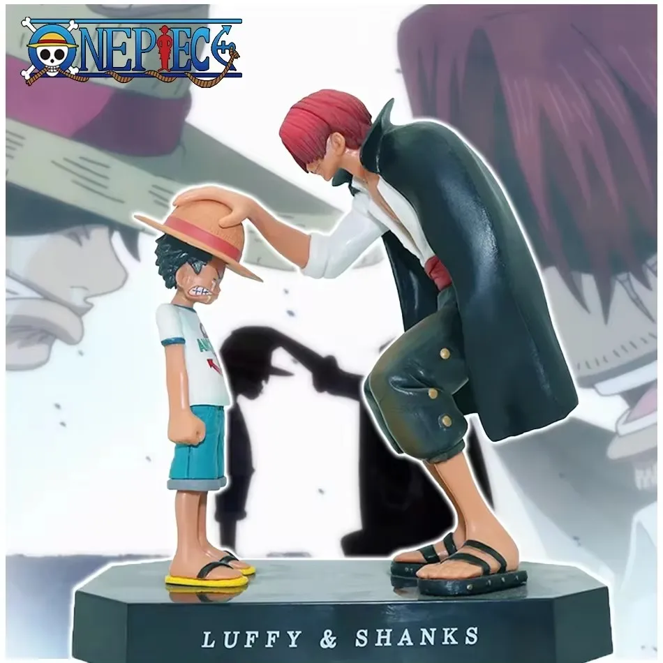 18 cm Anime Figuur Een Stuk Luffy Vier Keizers Shanks Strohoed Luffy Action Figure Monkey D Luffy Collection Model pop Speelgoed