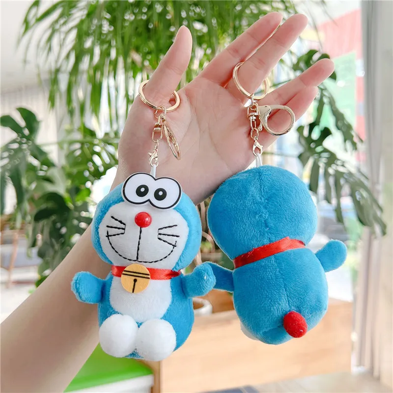 Nieuwste Doraemon sleutelhanger rugzak hanger pop gevuld knuffel pop cartoon anime leuk cadeau voor vrienden leuke pop