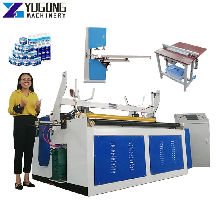 YG Semi Automatic 1880 Toilet Paper Rewinding Manufacturing Machine Production Line with Embossing